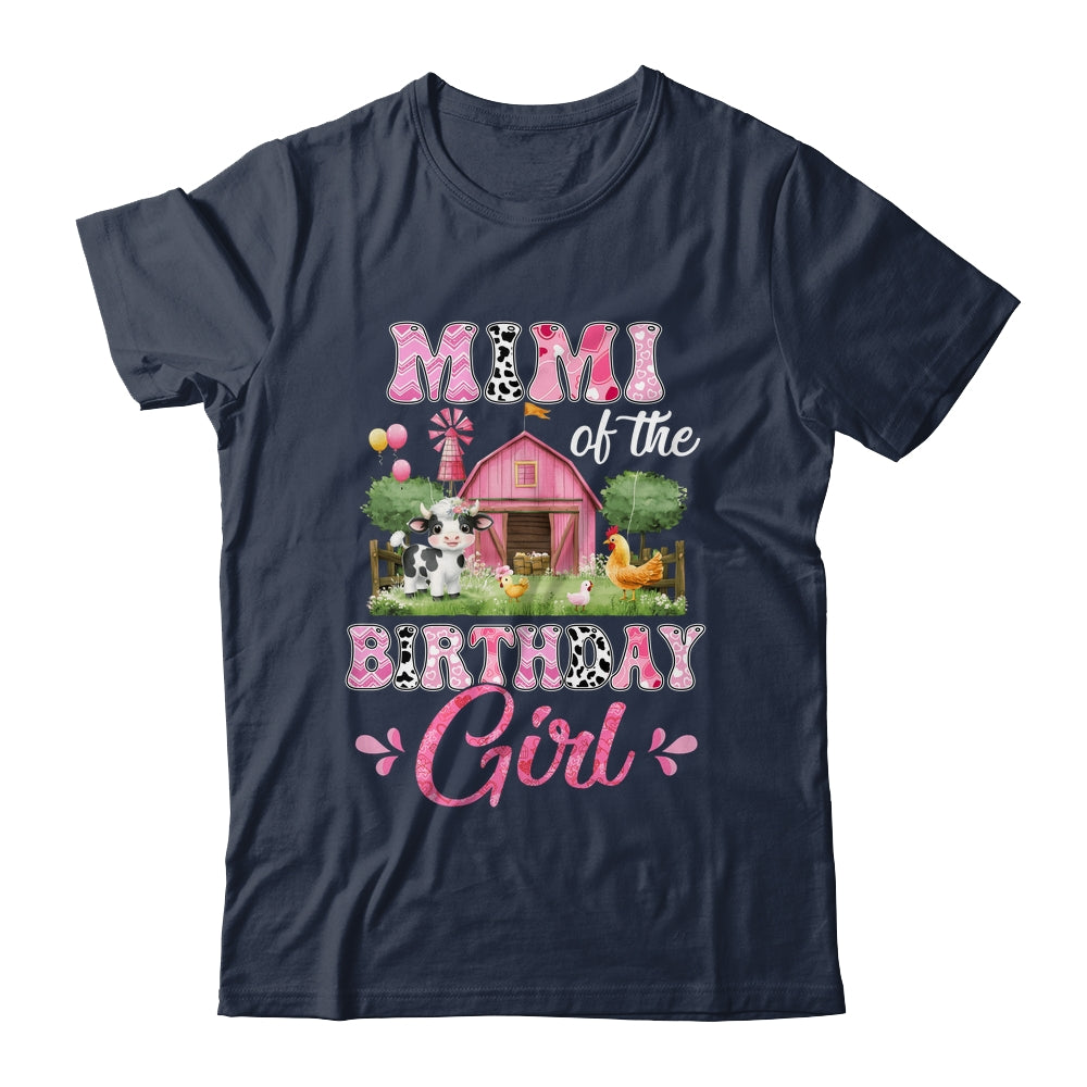 Mimi Of The Birthday Girl 1st Birthday Cow Farm Family Shirt & Hoodie | siriusteestore