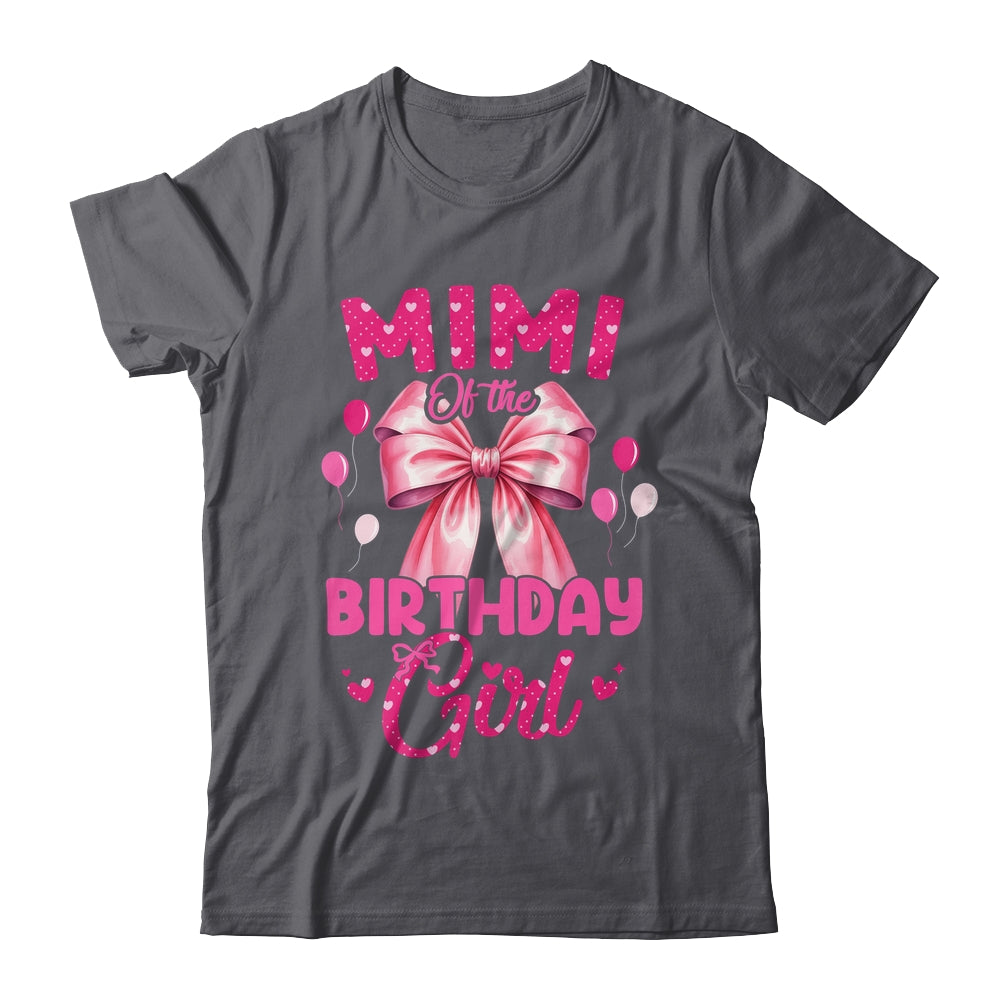 Mimi Of The Birthday Girl Coquette Bow Matching Family Shirt & Hoodie | siriusteestore