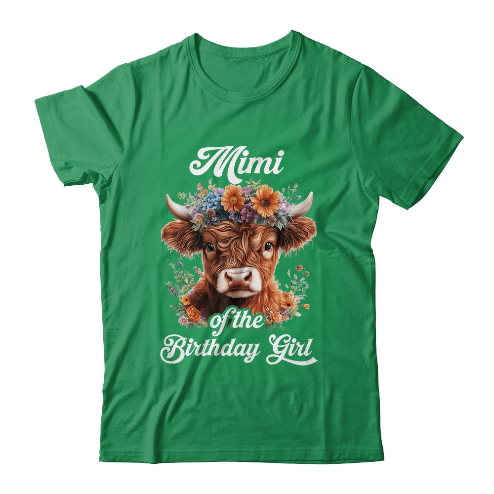 Mimi Of The Birthday Girl Highland Cow Farm Family Shirt & Hoodie | siriusteestore