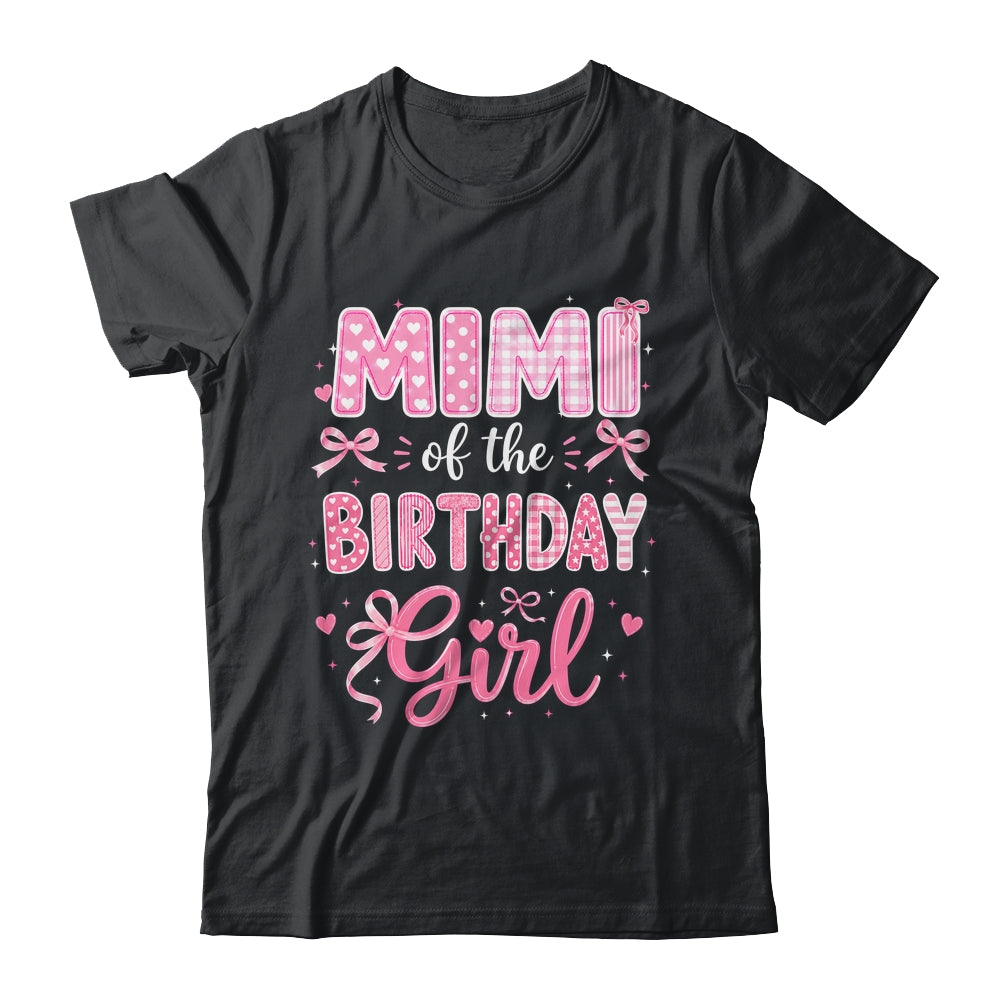 Mimi Of The Birthday Girl Matching Pink Coquette Bow Shirt & Hoodie | siriusteestore