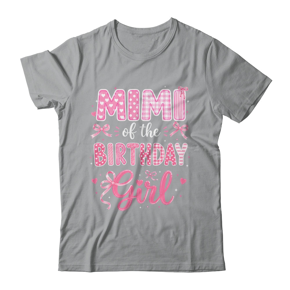 Mimi Of The Birthday Girl Matching Pink Coquette Bow Shirt & Hoodie | siriusteestore
