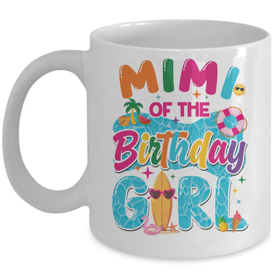 Mimi Of The Birthday Girl Pool Party Beach Family Matching Mug | siriusteestore