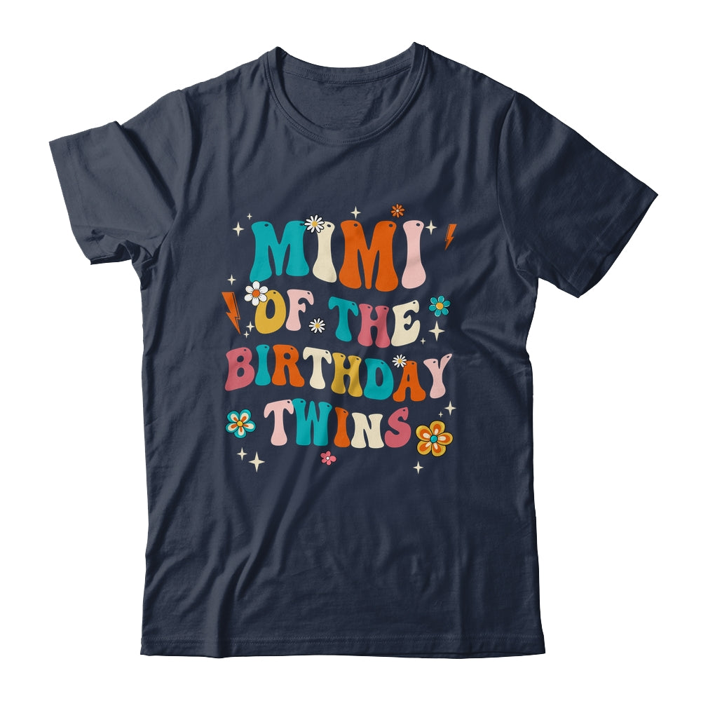 Mimi Of The Birthday Twins Boys Girls Party Retro Bday Shirt & Hoodie | siriusteestore
