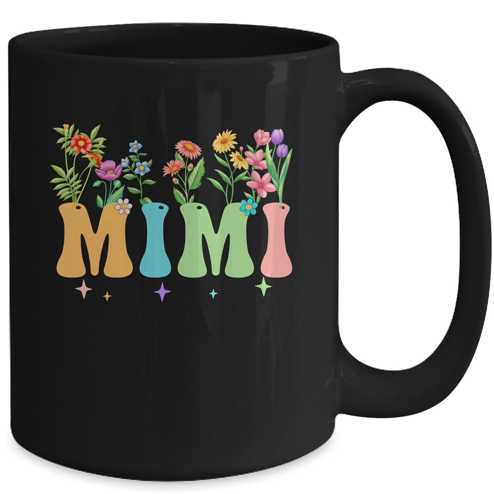 Mimi Women Wildflower Floral Design Mimi Mothers Day Mug | siriusteestore