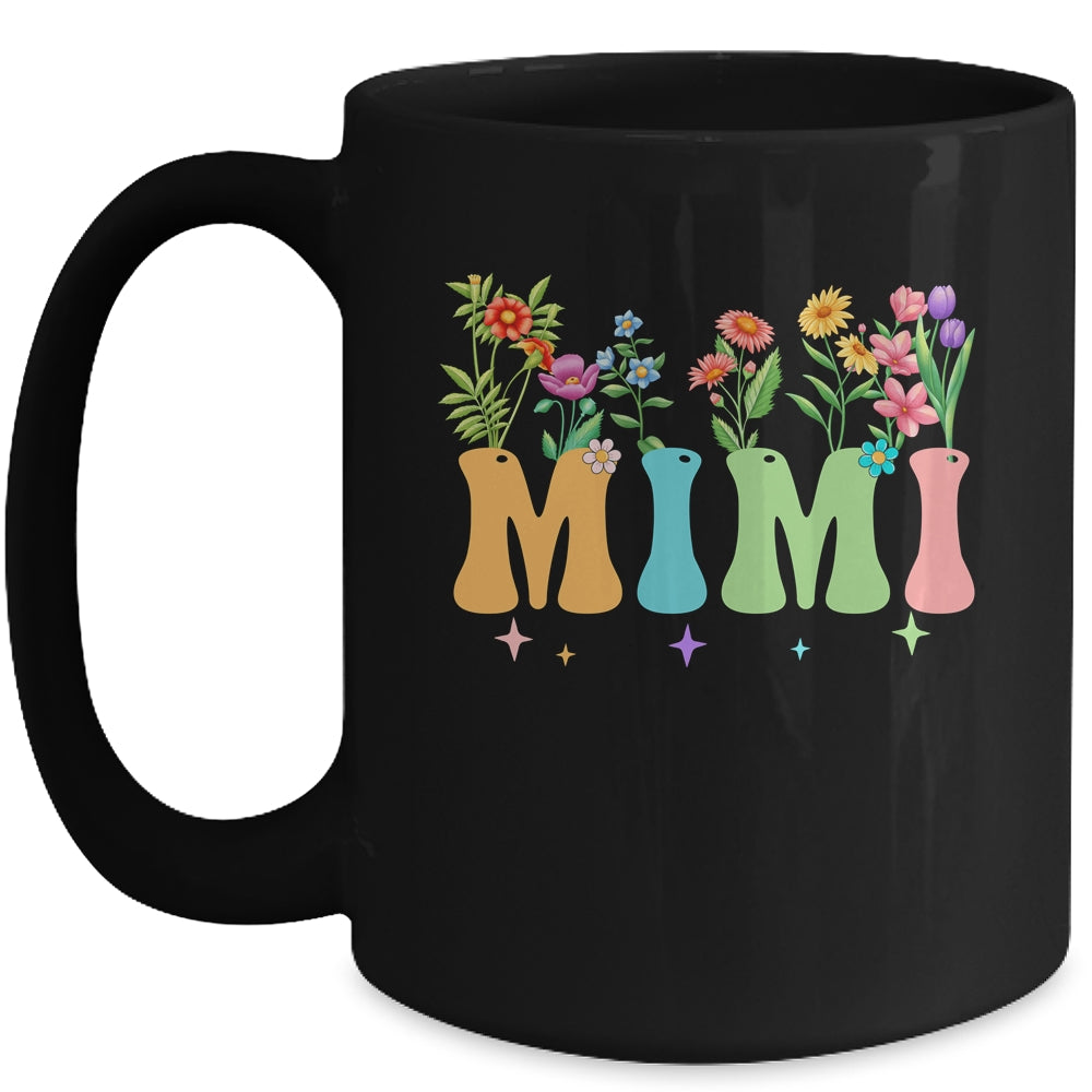 Mimi Women Wildflower Floral Design Mimi Mothers Day Mug | siriusteestore