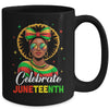 Miss Juneteenth Freedom Black American African Women Girl Mug | siriusteestore