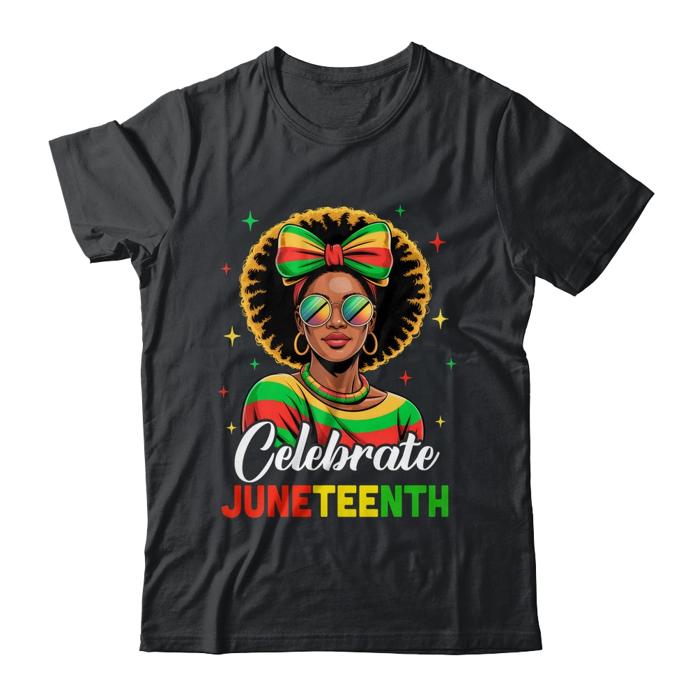 Miss Juneteenth Freedom Black American African Women Girl Shirt & Tank Top | siriusteestore