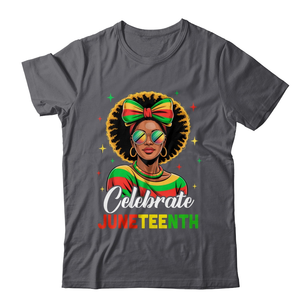 Miss Juneteenth Freedom Black American African Women Girl Shirt & Tank Top | siriusteestore