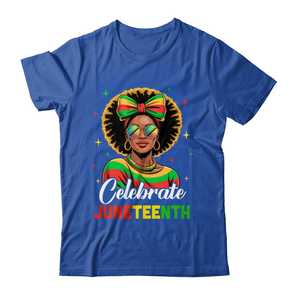 Miss Juneteenth Freedom Black American African Women Girl Shirt & Tank Top | siriusteestore
