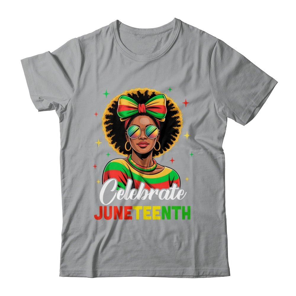 Miss Juneteenth Freedom Black American African Women Girl Shirt & Tank Top | siriusteestore