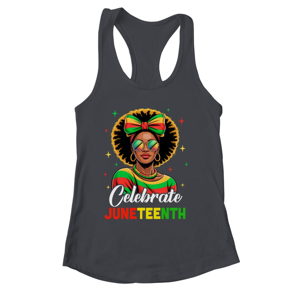 Miss Juneteenth Freedom Black American African Women Girl Shirt & Tank Top | siriusteestore