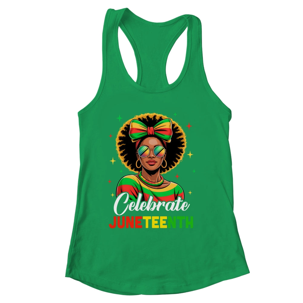 Miss Juneteenth Freedom Black American African Women Girl Shirt & Tank Top | siriusteestore