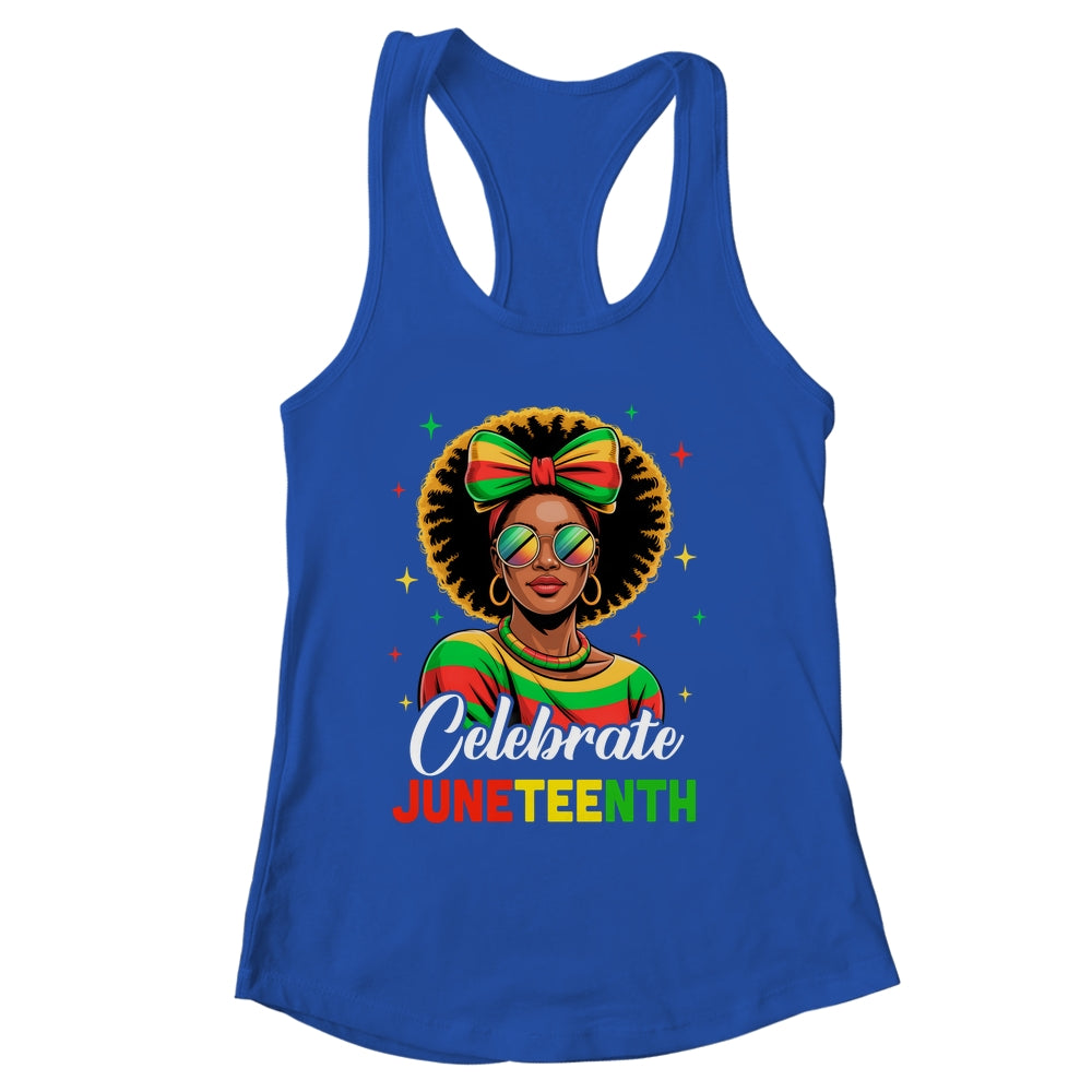 Miss Juneteenth Freedom Black American African Women Girl Shirt & Tank Top | siriusteestore