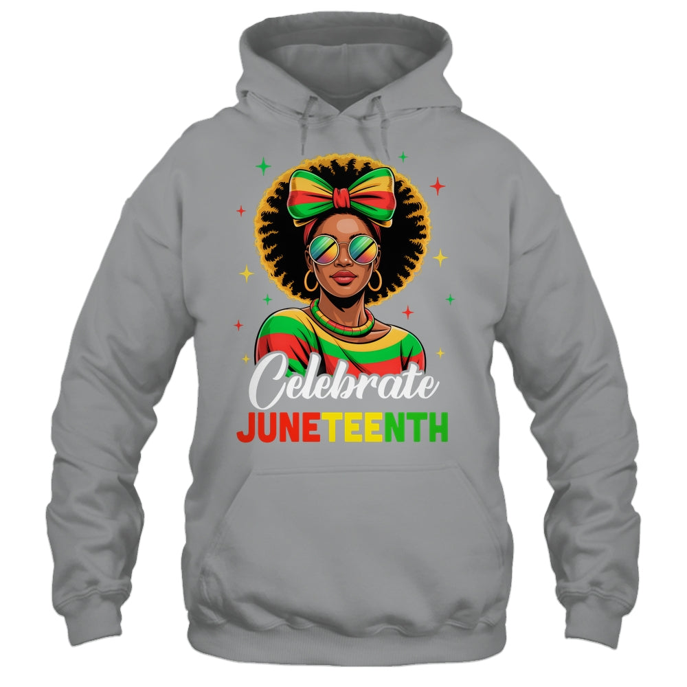 Miss Juneteenth Freedom Black American African Women Girl Shirt & Tank Top | siriusteestore