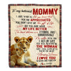 Personalized To My Mom Blanket From Daughter Son Lion You're The Most Amazing Woman I Love You Mom Mothers Day Birthday Christmas Customized Fleece Blanket