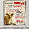 Personalized To My Mom Blanket From Daughter Son Lion You're The Most Amazing Woman I Love You Mom Mothers Day Birthday Christmas Customized Fleece Blanket