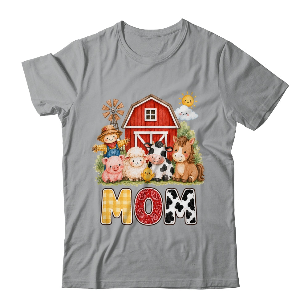 Mom Farm Cow 1St Birthday Girl Boy Matching Family Shirt & Hoodie | siriusteestore