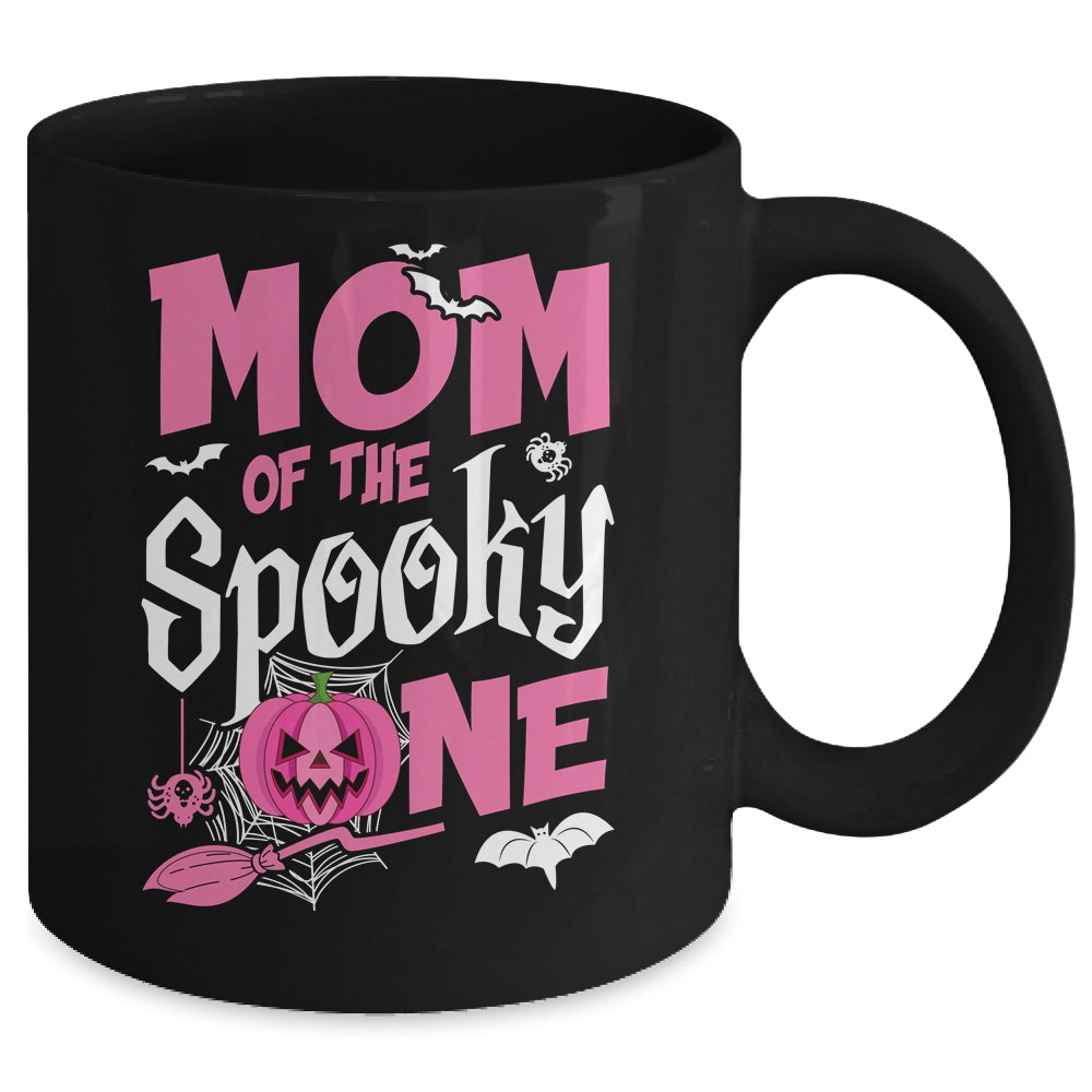 Mom Halloween 1st Birthday Girl Matching Family Spooky One Mug | siriusteestore