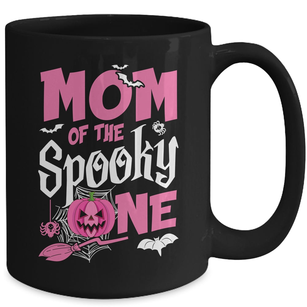 Mom Halloween 1st Birthday Girl Matching Family Spooky One Mug | siriusteestore