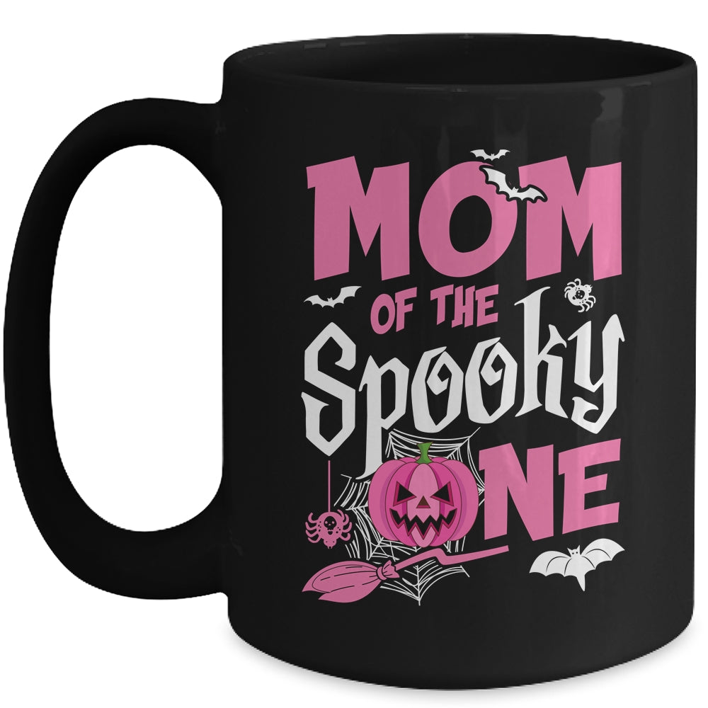 Mom Halloween 1st Birthday Girl Matching Family Spooky One Mug | siriusteestore