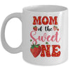 Mom Of Sweet One Strawberry Frist 1st Birthday Girl Mug | siriusteestore