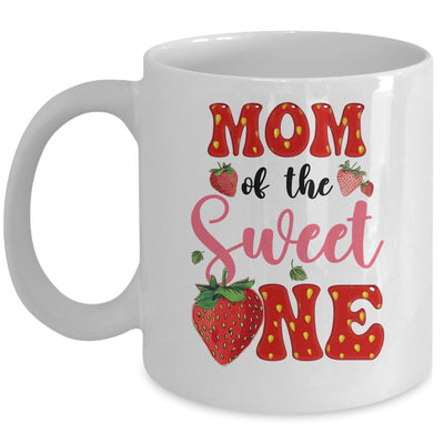 Mom Of Sweet One Strawberry Frist 1st Birthday Girl Mug | siriusteestore