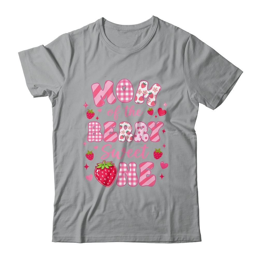 Mom Of The Berry Sweet One Strawberry First Birthday Shirt & Hoodie | siriusteestore