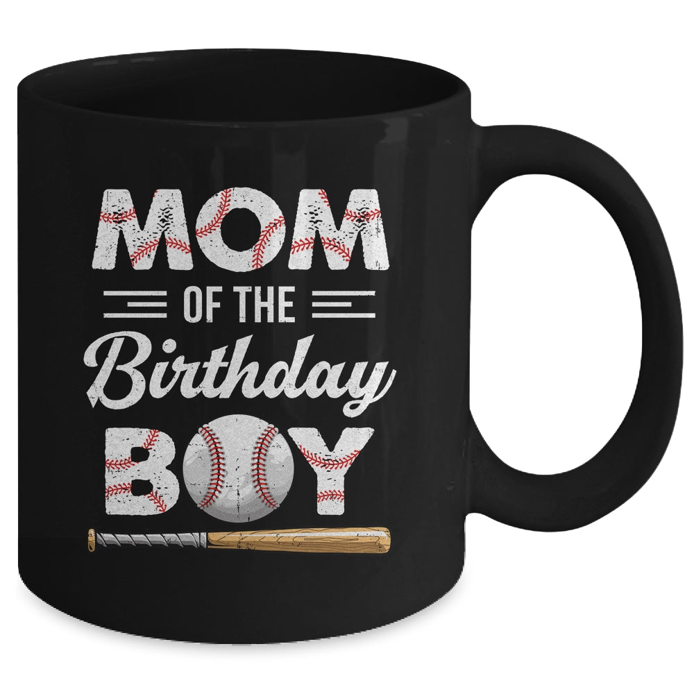 Mom Of The Birthday Boy Baseball Matching Family Party Mug | siriusteestore