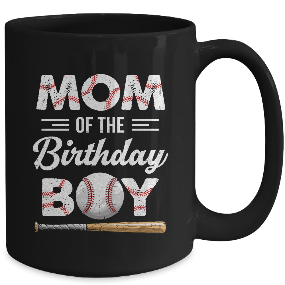 Mom Of The Birthday Boy Baseball Matching Family Party Mug | siriusteestore