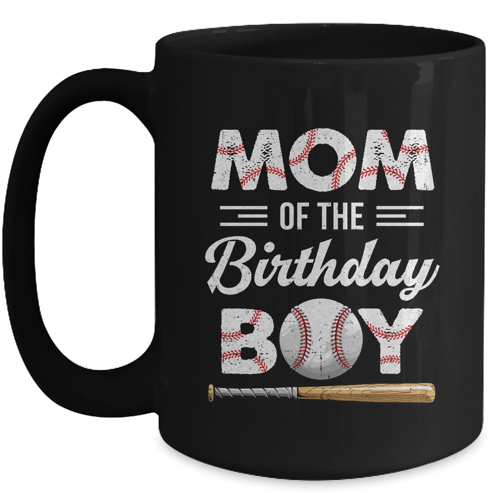 Mom Of The Birthday Boy Baseball Matching Family Party Mug | siriusteestore