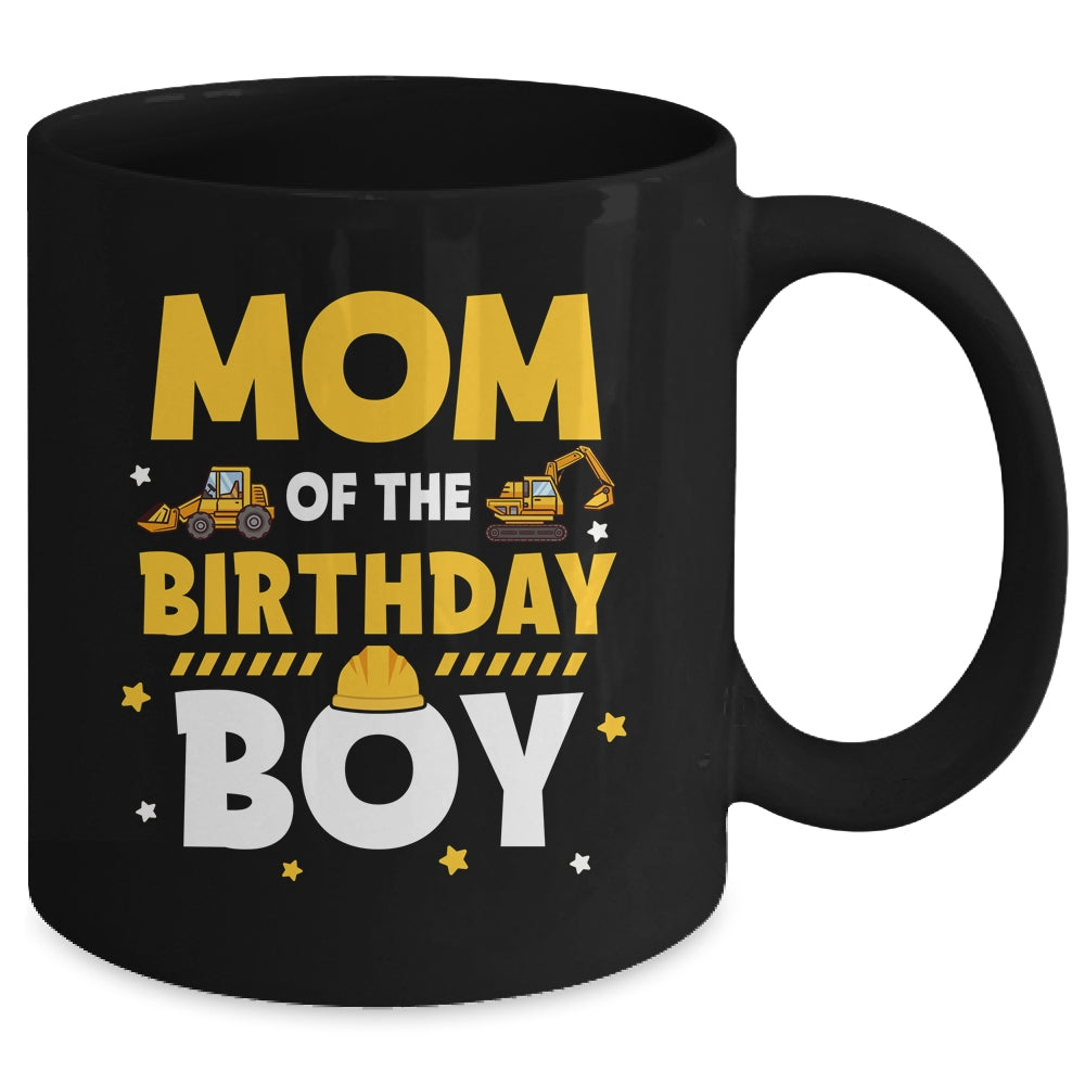 Mom Of The Birthday Boy Construction Worker Family Party Mug | siriusteestore
