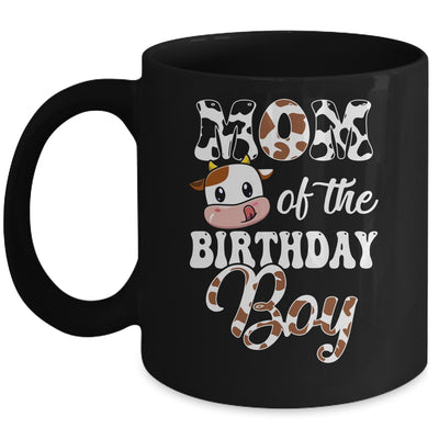 Mom Of The Birthday Boy Cow Farm 1st Birthday Boy Mug | siriusteestore