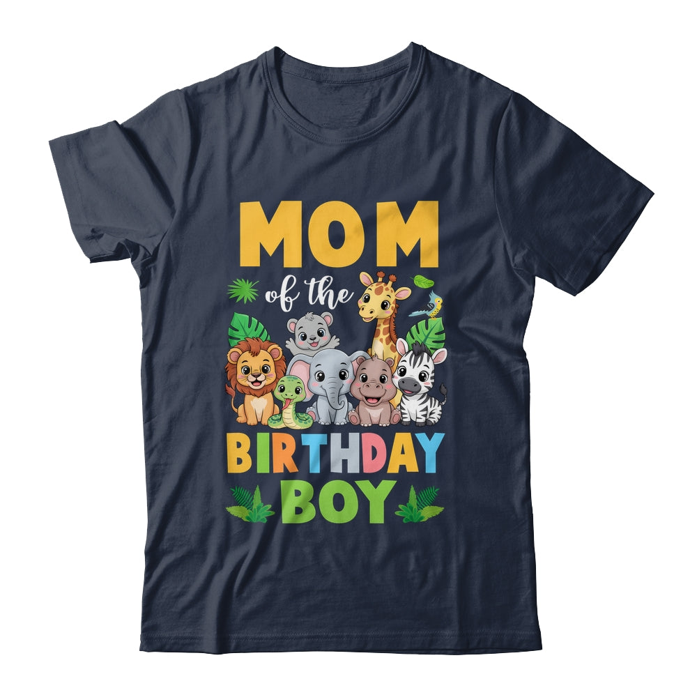 Mom Of The Birthday Boy Kids Safari Jungle Animal Shirt & Hoodie | siriusteestore