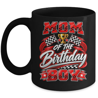 Mom Of The Birthday Boy Race Car Family Pit Crew Mug | siriusteestore