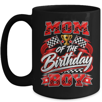 Mom Of The Birthday Boy Race Car Family Pit Crew Mug | siriusteestore