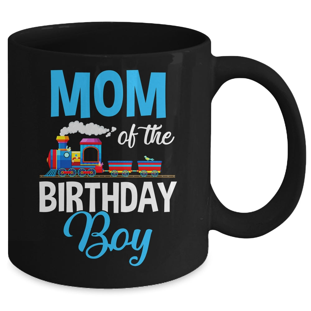 Mom Of The Birthday Boy Railroad Train Theme Lover Mug | siriusteestore