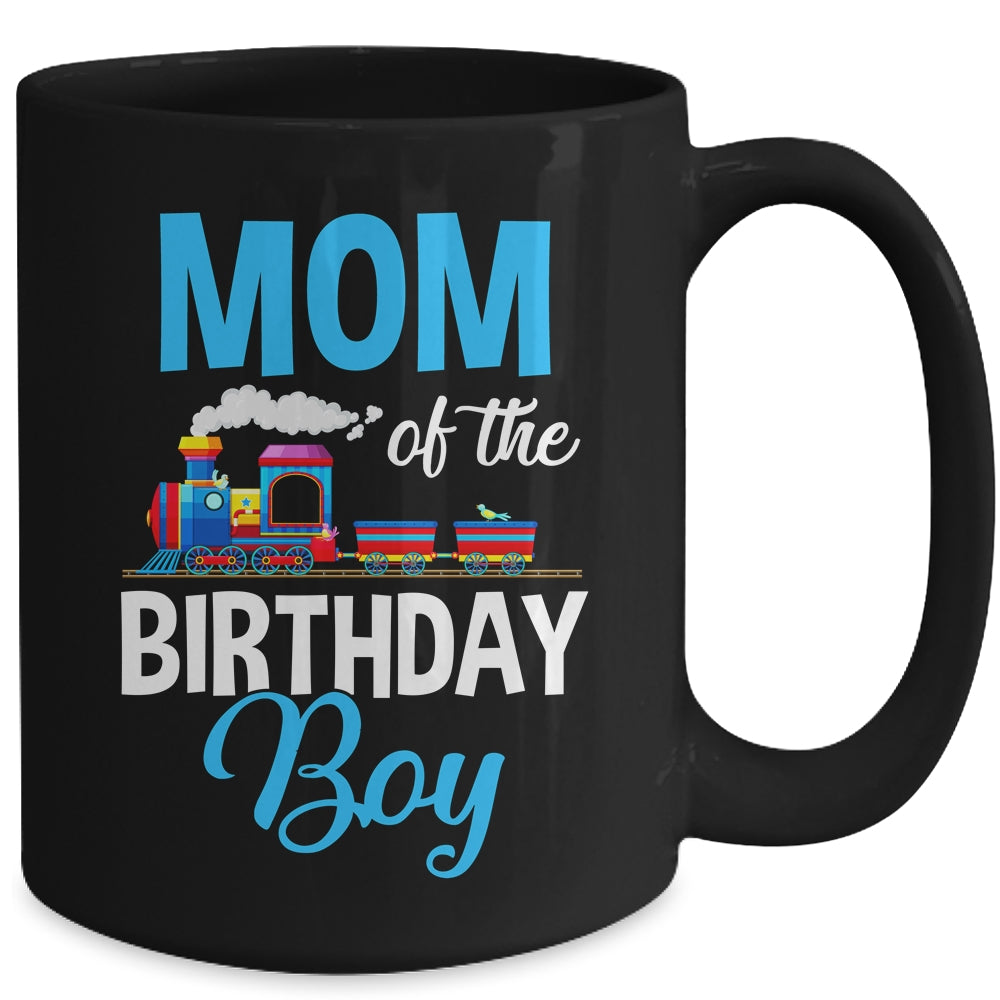 Mom Of The Birthday Boy Railroad Train Theme Lover Mug | siriusteestore