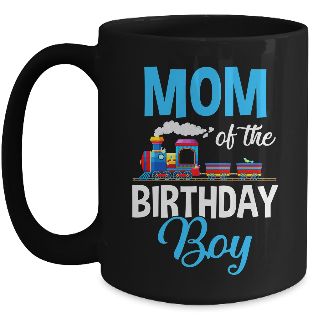 Mom Of The Birthday Boy Railroad Train Theme Lover Mug | siriusteestore