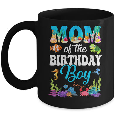 Mom Of The Birthday Boy Sea Fish Ocean Aquarium Party Mug | siriusteestore
