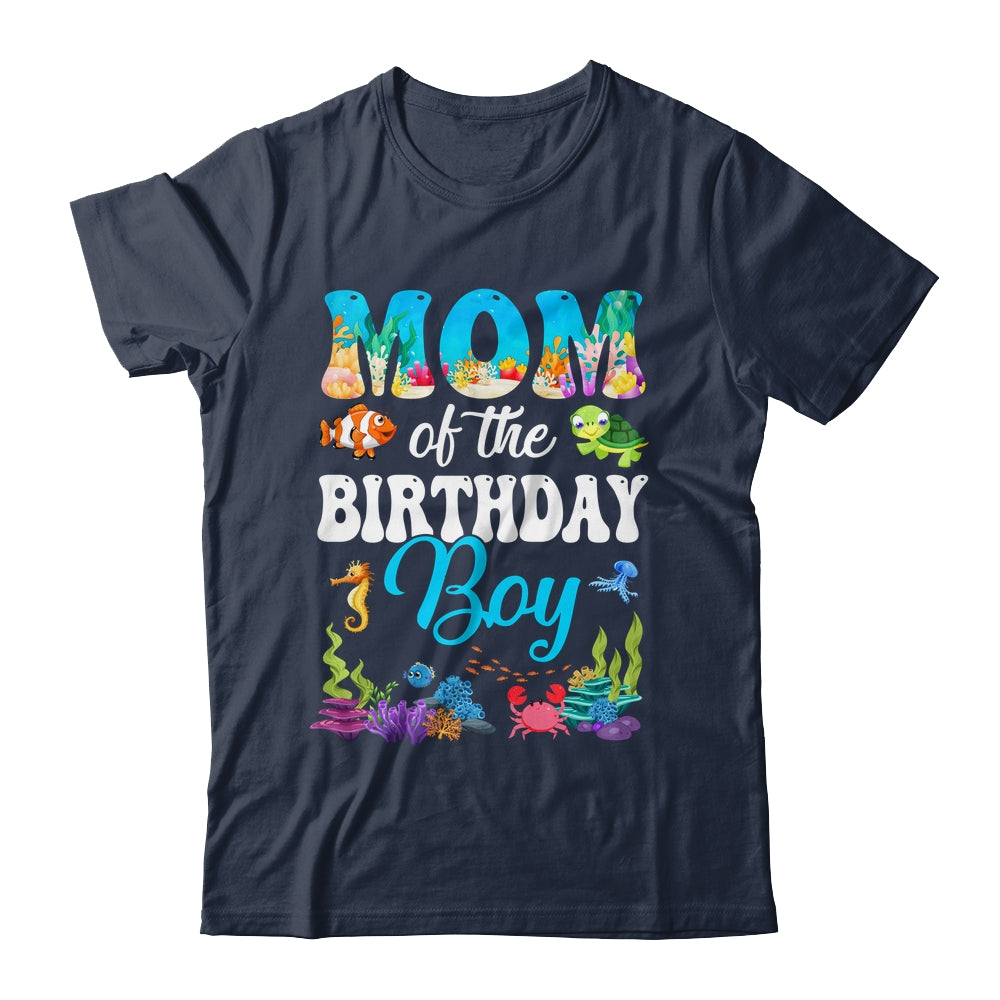 Mom Of The Birthday Boy Sea Fish Ocean Aquarium Party Shirt & Hoodie | siriusteestore