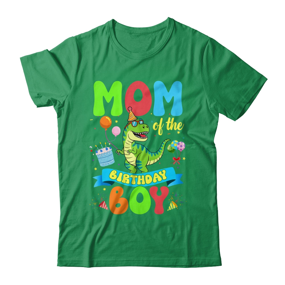 Mom Of The Birthday Boy TRex Dinosaur Birthday Family Shirt & Hoodie | siriusteestore