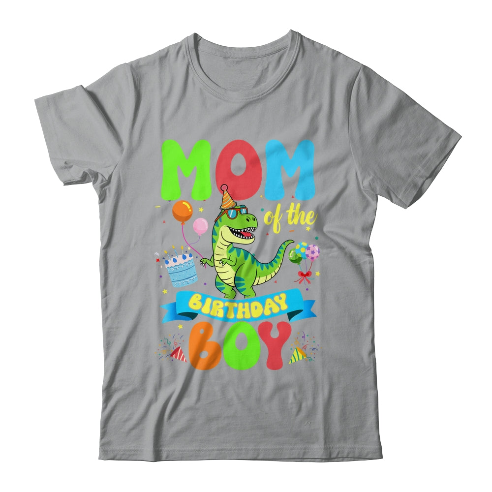 Mom Of The Birthday Boy TRex Dinosaur Birthday Family Shirt & Hoodie | siriusteestore