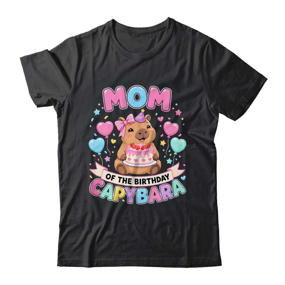 Mom Of The Birthday Capybara Birthday Girl Family Shirt & Hoodie | siriusteestore