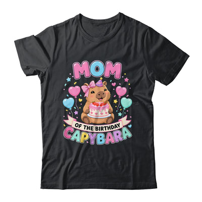 Mom Of The Birthday Capybara Birthday Girl Family Shirt & Hoodie | siriusteestore