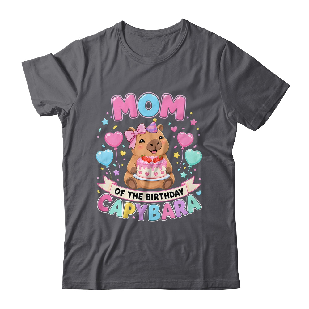Mom Of The Birthday Capybara Birthday Girl Family Shirt & Hoodie | siriusteestore