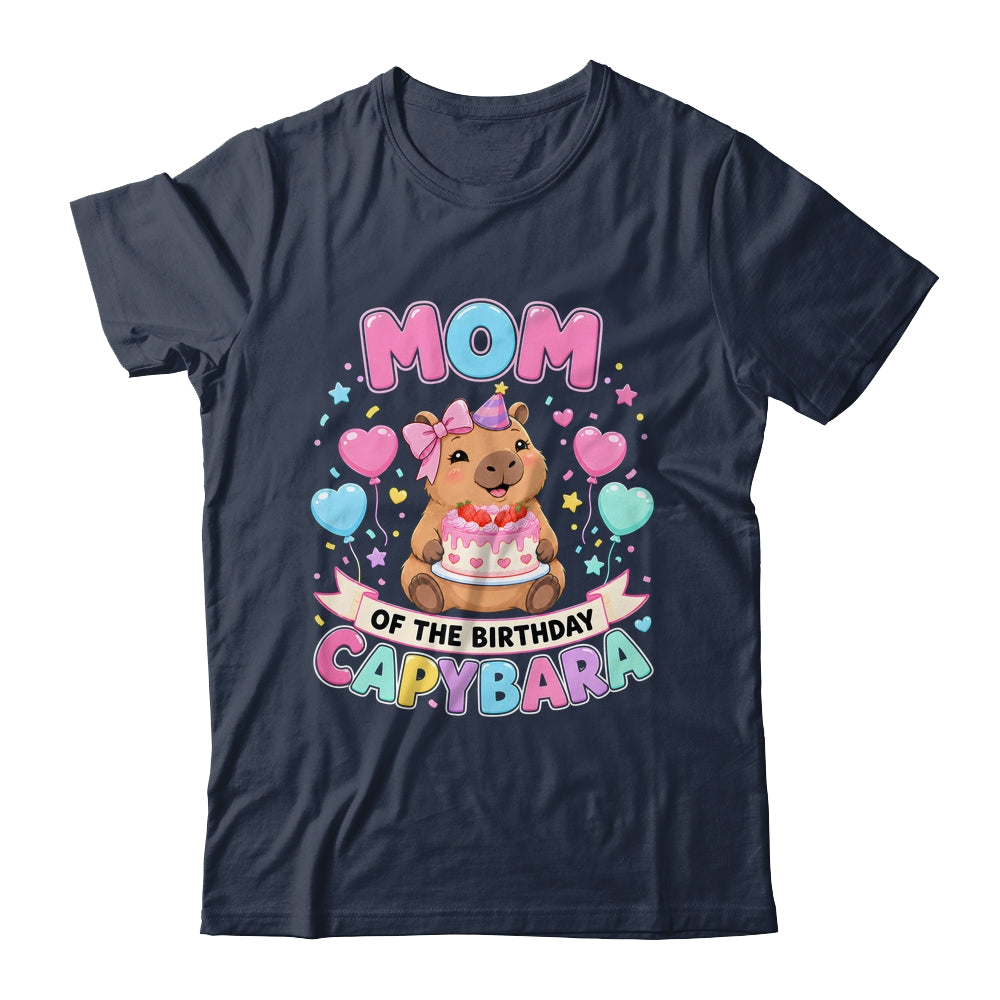 Mom Of The Birthday Capybara Birthday Girl Family Shirt & Hoodie | siriusteestore