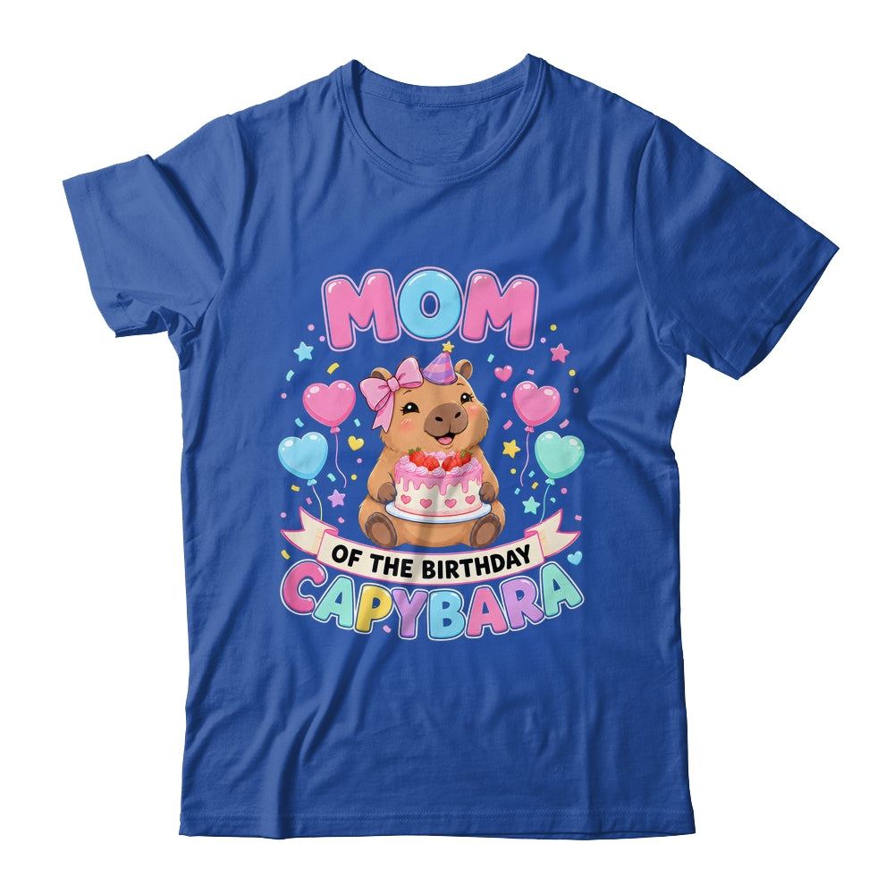 Mom Of The Birthday Capybara Birthday Girl Family Shirt & Hoodie | siriusteestore