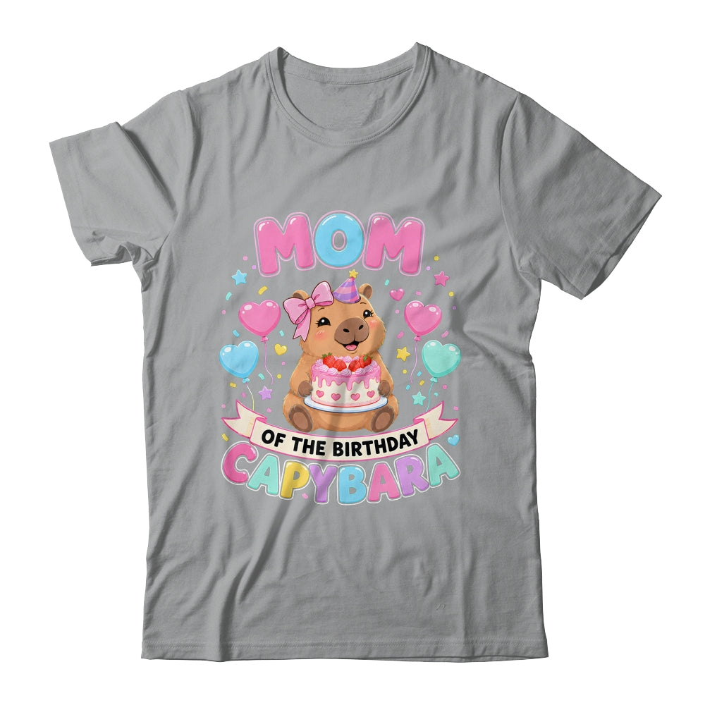 Mom Of The Birthday Capybara Birthday Girl Family Shirt & Hoodie | siriusteestore