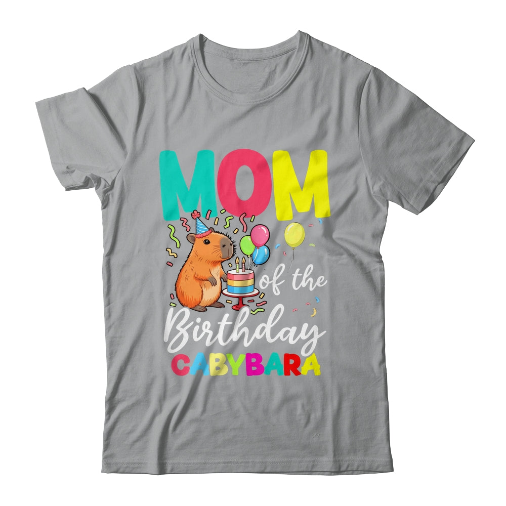Mom Of The Birthday Capybara Girl Bday Party Family Shirt & Hoodie | siriusteestore