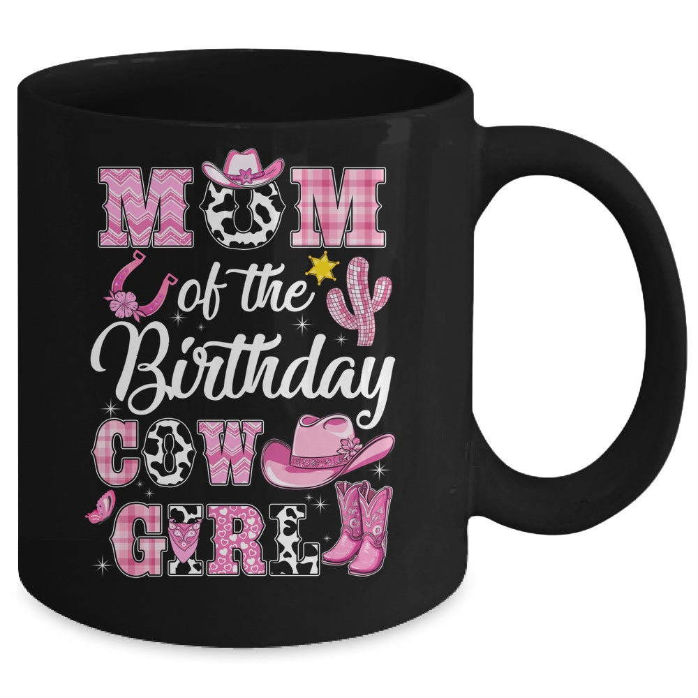 Mom Of The Birthday Cow Girl Western Cowgirl 1st Birthday Mug | siriusteestore